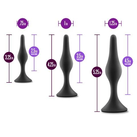 Anal Adventures Platinum Silicone Beginner Plug Kit - Image 5