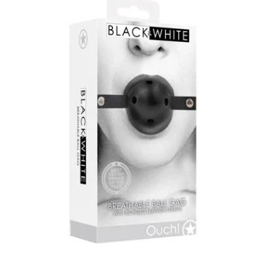 Breathable Ball Gag - With Bonded Leather Straps