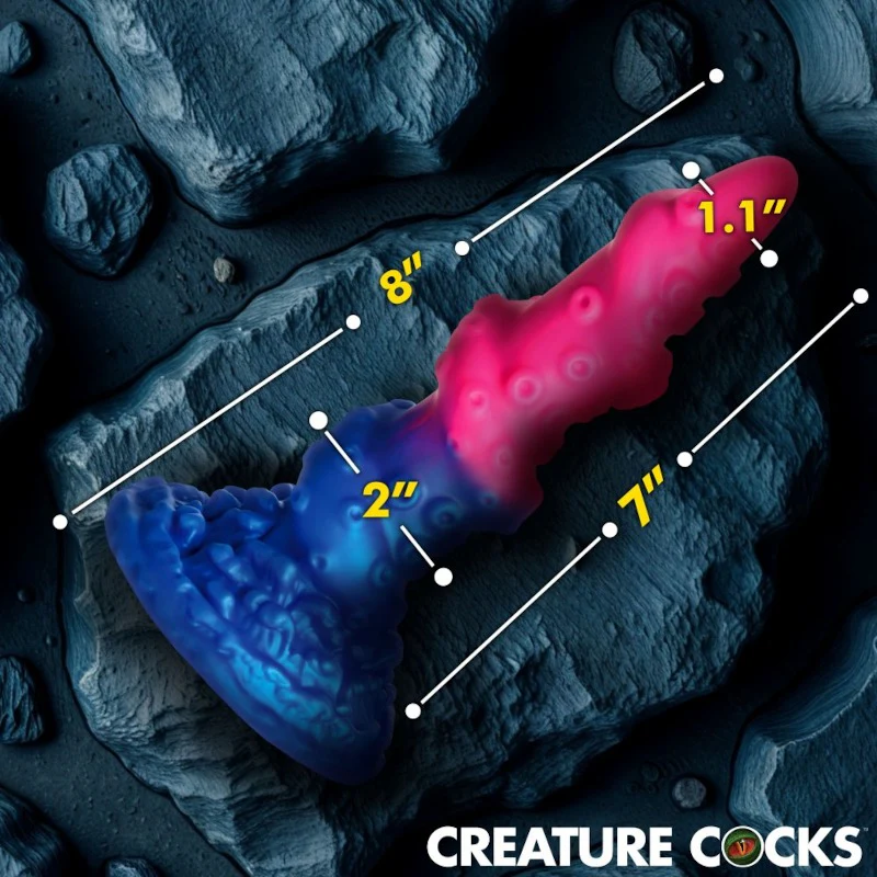 Creature Cocks Deluxe Lord Kraken Vibrating Glow-in-the-Dark Silicone Dildo - Image 3