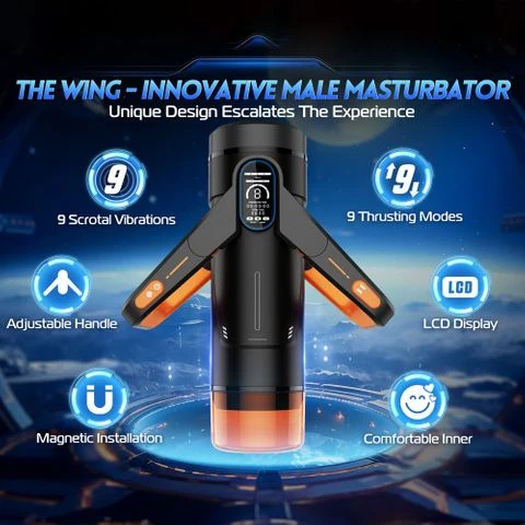 CyberSkin The Wing Rechargeable Thrusting & Massaging Auto Masturbator with Heater - Image 2