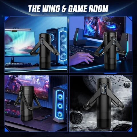 CyberSkin The Wing Rechargeable Thrusting & Massaging Auto Masturbator with Heater - Image 5