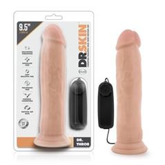 Dr Skin Dr Throb - 9.5' Vibrating Cock