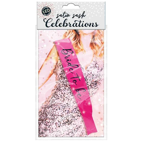 Flashing Bride To Be Sash