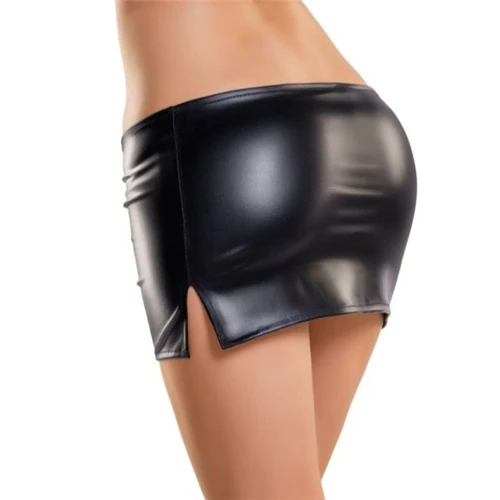 Glossy Wetlook Mini Skirt Camren - Image 3