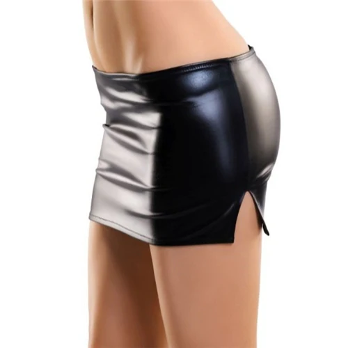 Glossy Wetlook Mini Skirt Camren - Image 5