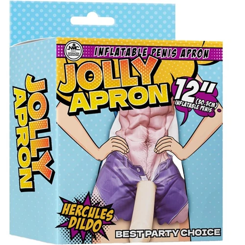 Jolly Apron - 12" Inflatable Penis