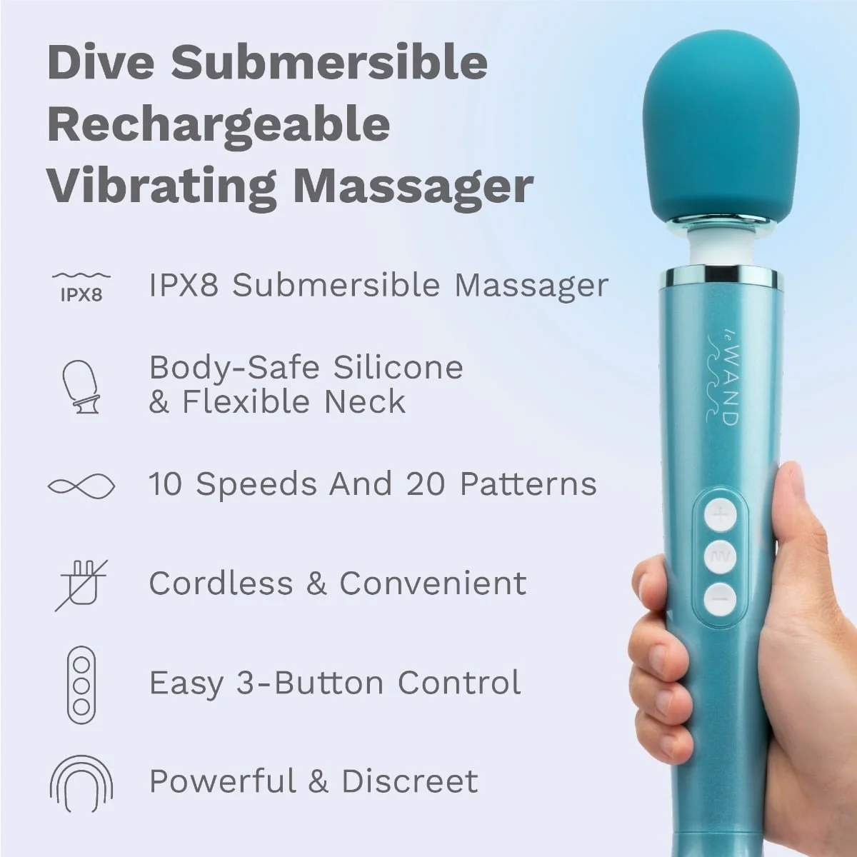 LE WAND DIVE SUBMERSIBLE RECHARGEABLE VIBRATING MASSAGER - Image 6
