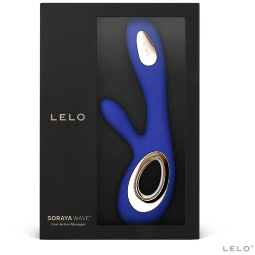 LELO SORAYA WAVE RABBIT VIBRATOR MIDNIGHT BLUE