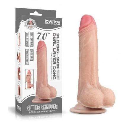 Lovetoy - Dual Layer Dong Sliding-Skin 7"