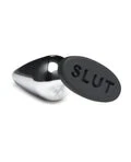 Master Series - Butt Slut Metal & Silicone Butt Plug - Image 2