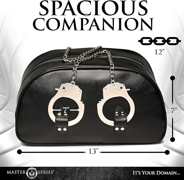 Master Series Cuffed & Loaded Travel Bag with Handcuff Handles - Image 4