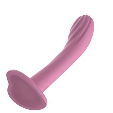 Passion Play Liquid Silicone Textured Dildo - Pink