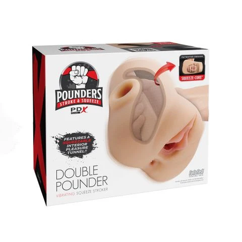 PDX Plus Double Pounder Vibrating Squeeze Stroker Light - Image 5