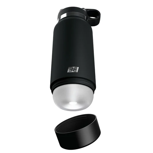 PDX Plus Fap Flask Thrill Seeker Discreet Stroker Black Bottle Frosted