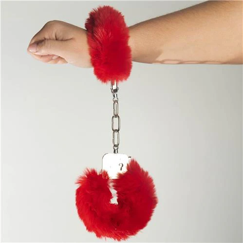 Poison Rose Fluffy Handcuffs - Image 3