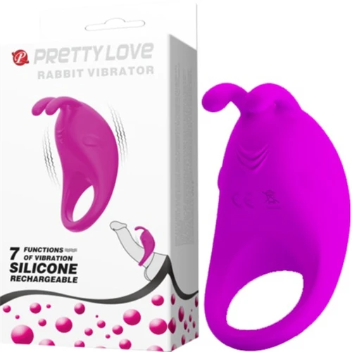 Pretty Love Rechargeable Rabbit Vibrator Cockring