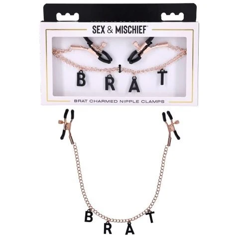 S&M Brat Charmed Nipple Clamps