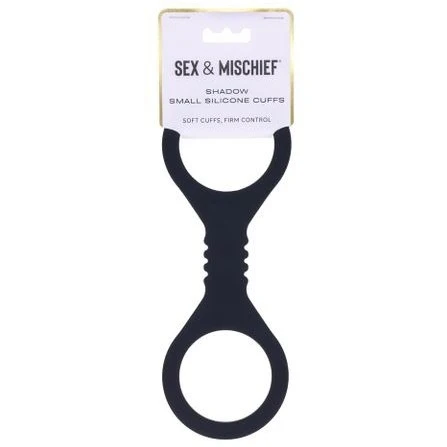 S&M Shadow  Silicone Cuffs - Black