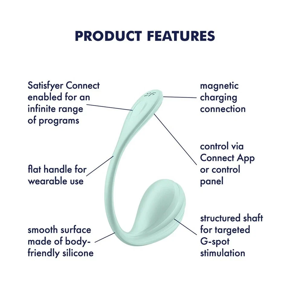 Satisfyer Smooth Petal App Control - Mint - Image 3