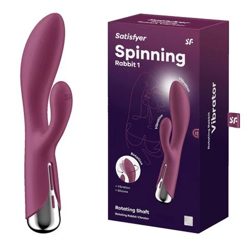 Satisfyer Spinning Rabbit - Red - Image 2