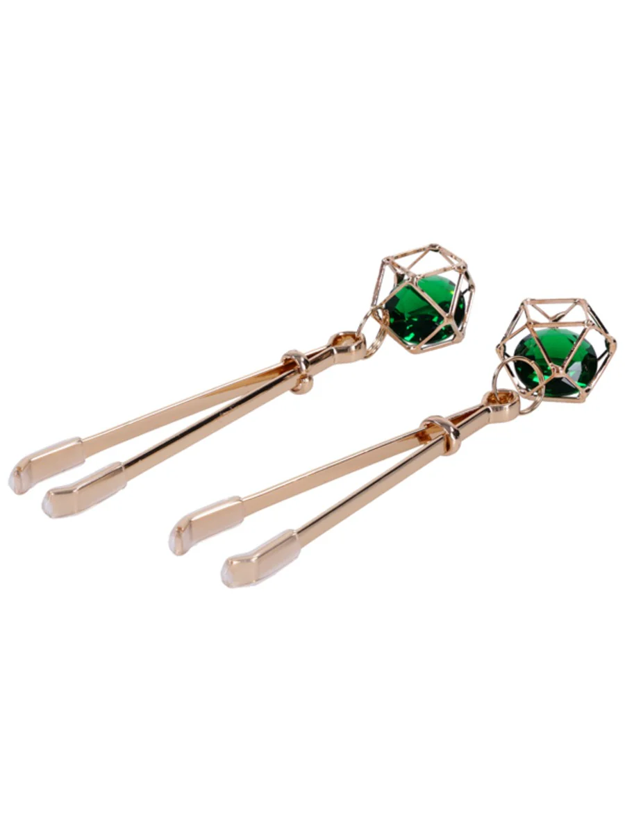Sex & Mischief Indica Crystal Nipple Clips - Image 3