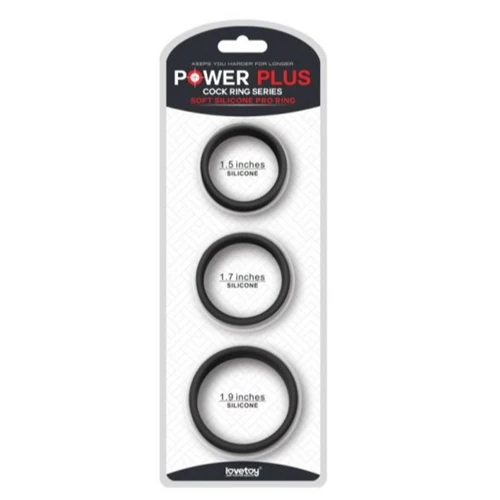 Silicone 3 Pack Pro Cock Ring Set
